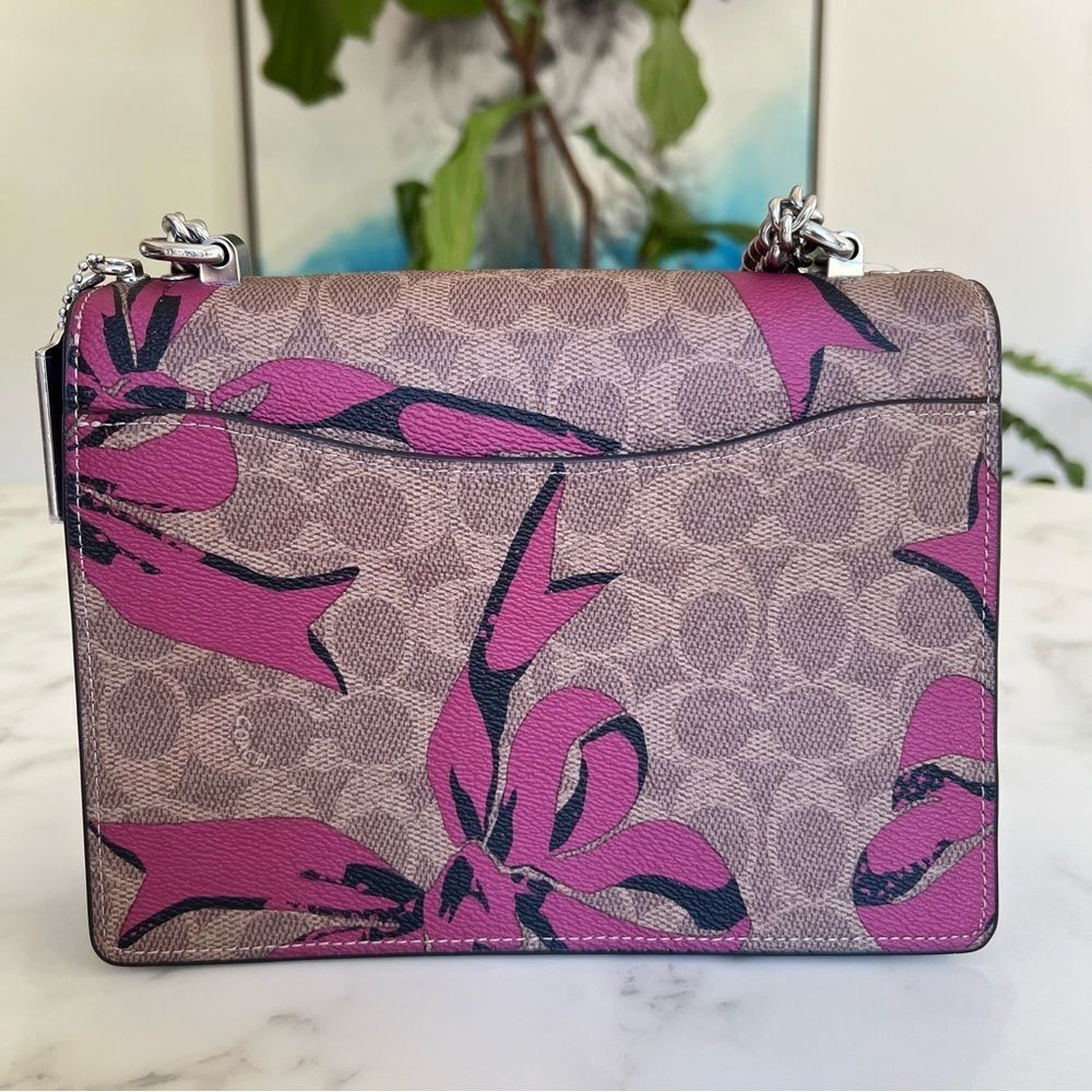 NWT Coach Klare Crossbody Bag In Signature Canvas & Leather With Bow Print CY649 - Picture 5 of 16
